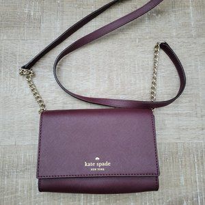 Kate Spade Burgundy Crossbody